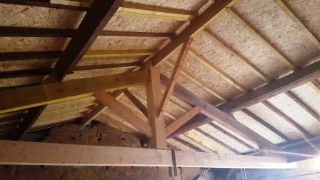 Rénovation toiture charpente en Isère